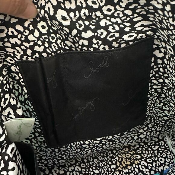 Vera Bradley Quilted Tote Shoulder Bag in CamoFloral pattern Blue Multi Large - Picture 9 of 9